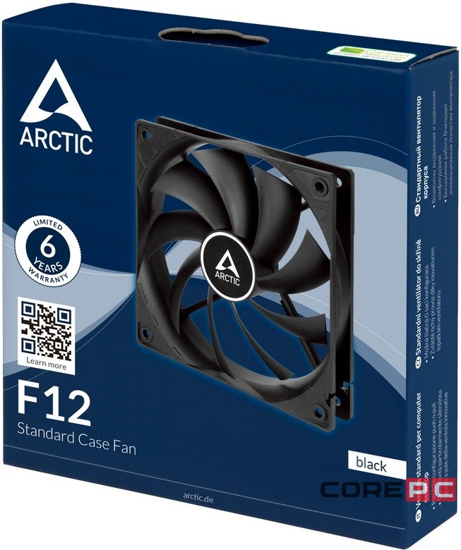 Вентилятор для корпуса Arctic Cooling F12 Black ACFAN00201A