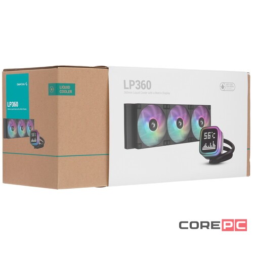 Система жидкостного охлаждения для процессора Deepcool LP360 Black (R-LP360-BKMSNC-G-1)