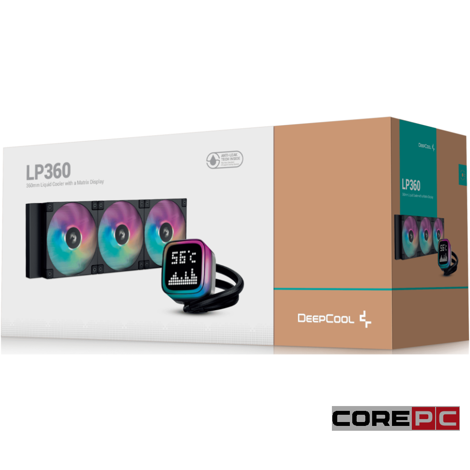 Система жидкостного охлаждения для процессора Deepcool LP360 Black (R-LP360-BKMSNC-G-1)
