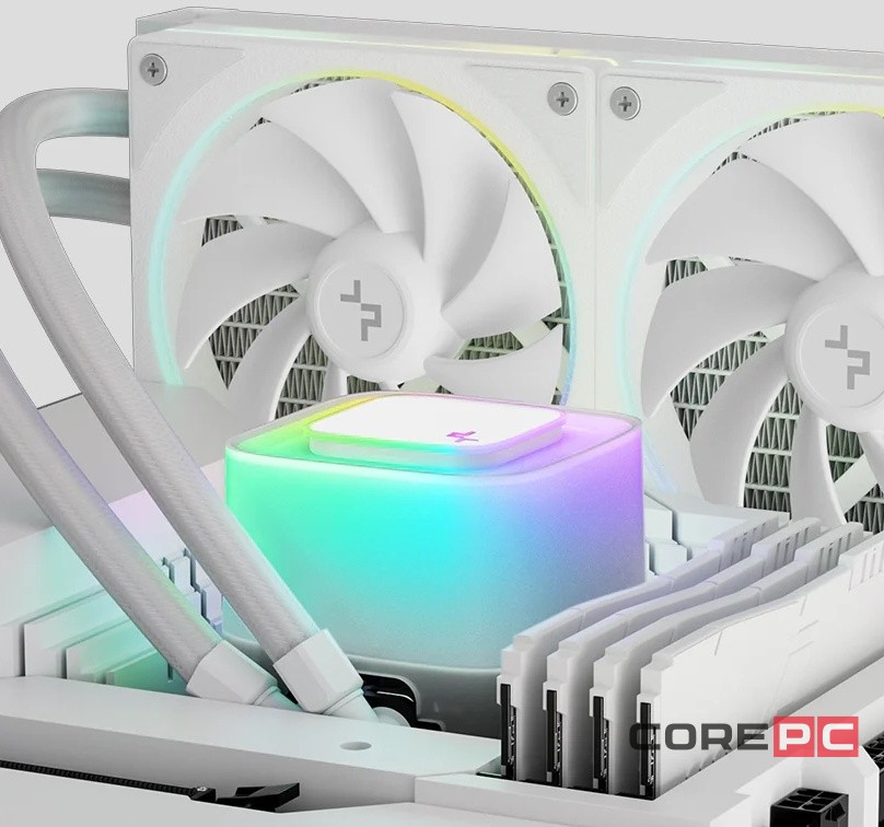 Система жидкостного охлаждения для процессора Deepcool LE360 PRO WH ARGB White