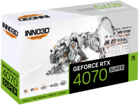 Видеокарта INNO3D (N407S2-126XX-186162W) GeForce RTX 4070 SUPER 12GB TWIN X2 OC White