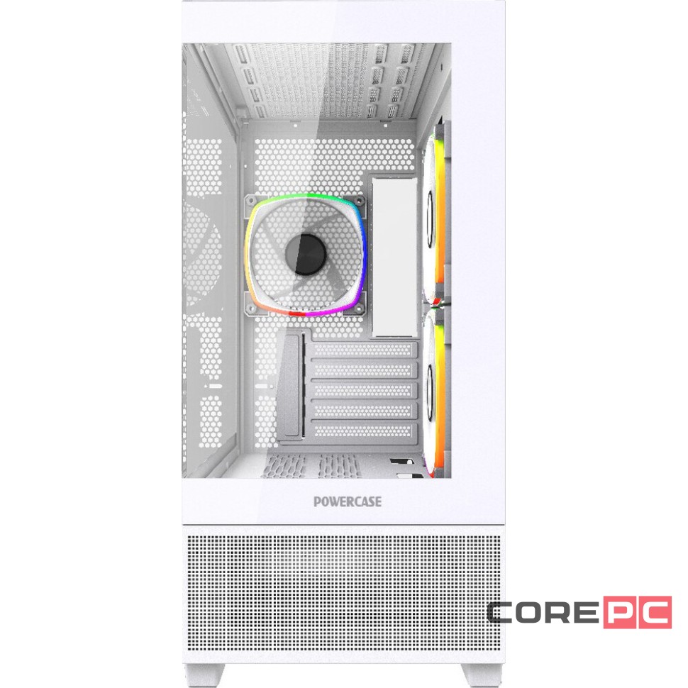 Компьютерный корпус Powercase Vision Micro M3W TG ARGB White (CVMMW-A3)