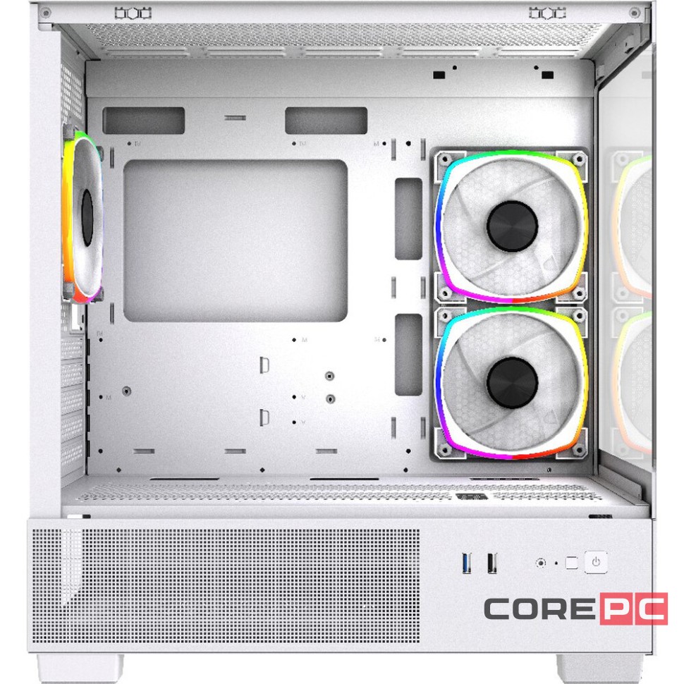 Компьютерный корпус Powercase Vision Micro M3W TG ARGB White (CVMMW-A3)