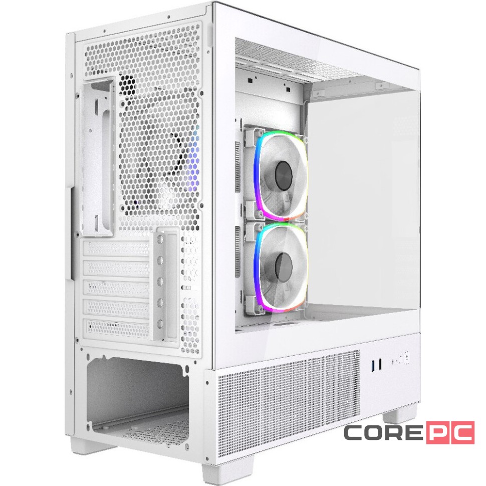 Компьютерный корпус Powercase Vision Micro M3W TG ARGB White (CVMMW-A3)