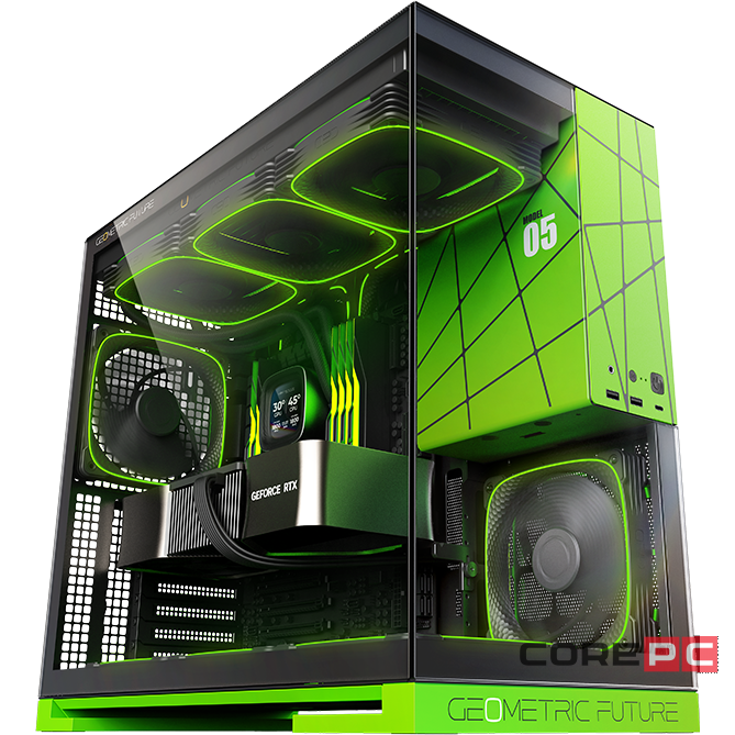 Компьютерный корпус Geometric Future Model 5 NV Style ARGB Limited Edition with fans (1AM5WKNV01100)
