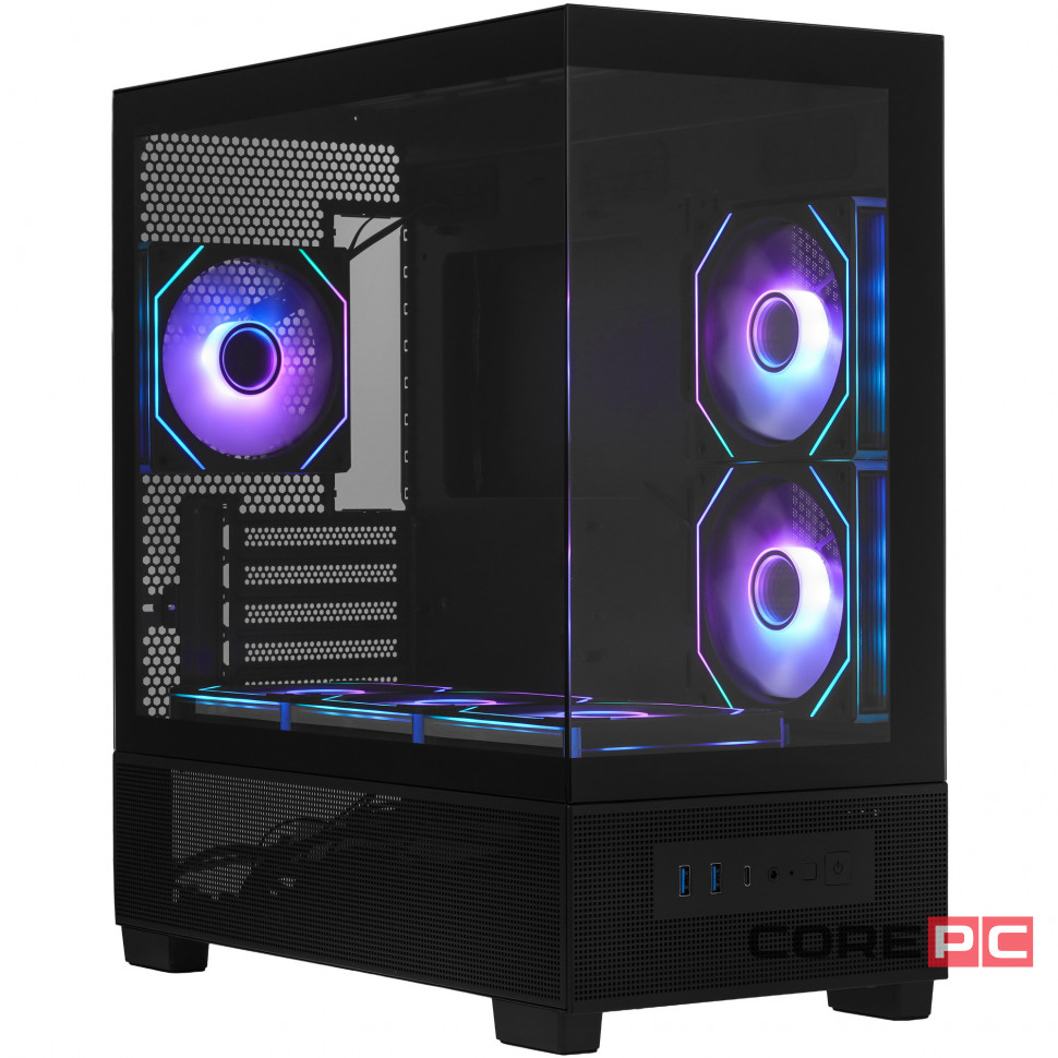 Компьютерный корпус XASTRA Q500M Black (Q500M-6FM12A-C10-UC)