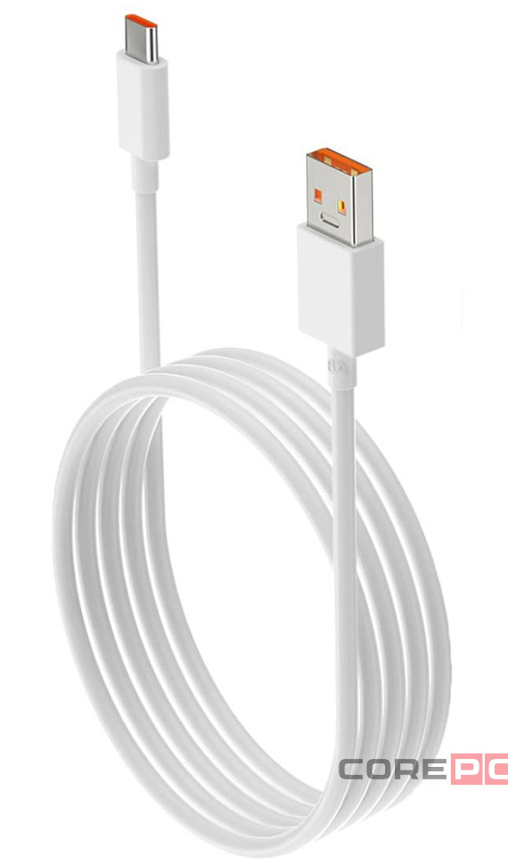 Usb Кабель-зарядка Xiaomi USB на Type-C 6A 2м белый