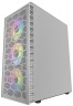 Компьютерный корпус Powercase MISTRAL MESH Z4С TG LED White CMIZ4CW-L4