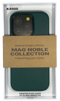Накладка для i-Phone 14 Pro K-Doo Mag Noble кожаная зеленая