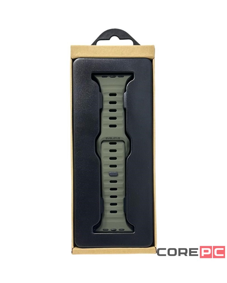 Сменный браслет Evelatus для Apple Watch 42-44-45-49mm тёмно-зелёный