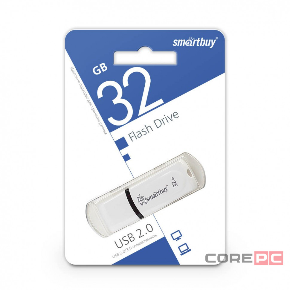 USB флеш накопитель Smartbuy 32GB Paean White (SB32GBPN-W)