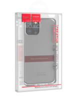 Чехол-накладка Hoco Light Series TPU для iPhone 12 Mini силиконовый (прозрачно-черный)