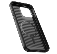 Чехол-накладка Hoco Jazz Magsafe для iPhone 15 Pro искусcтвенная кожа (черный)