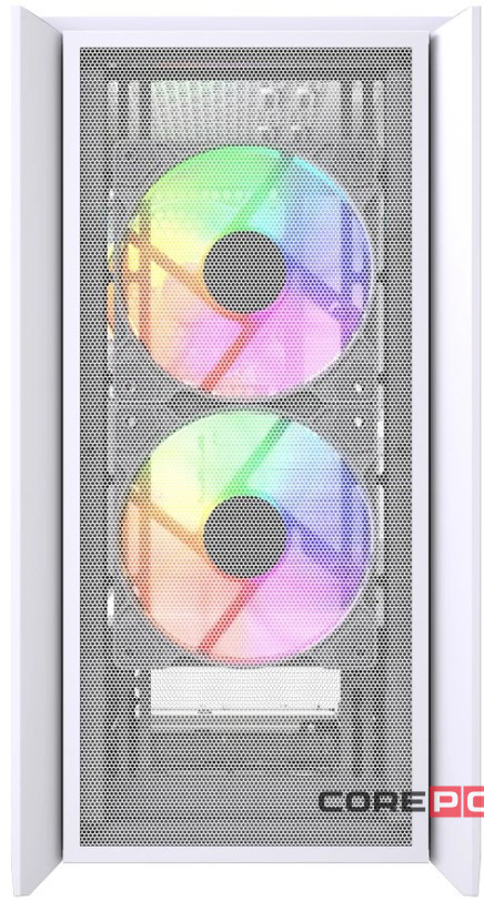 Компьютерный корпус Powercase ALISIO Micro Z3W ARGB V2 ARGB White (CAMZW-A3-V2)