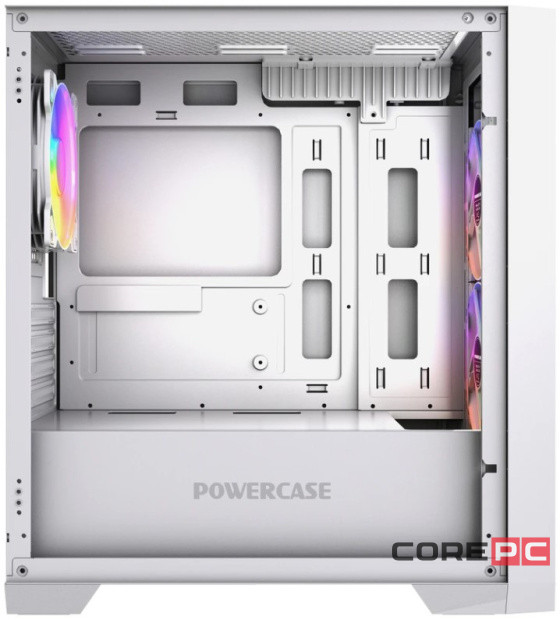 Компьютерный корпус Powercase ALISIO Micro Z3W ARGB V2 ARGB White (CAMZW-A3-V2)