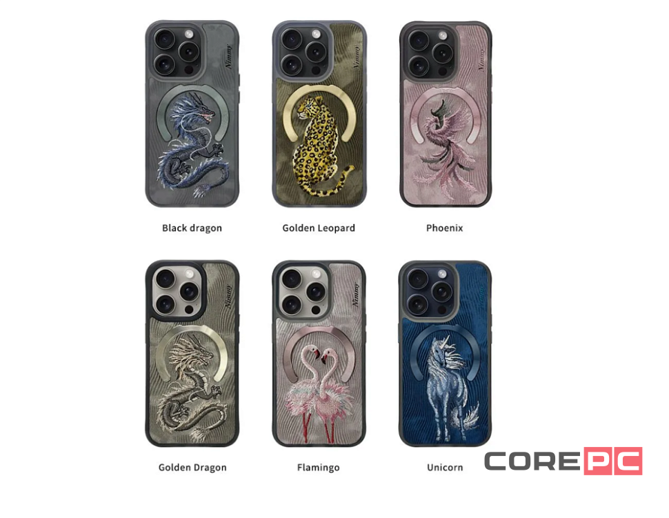 Чехол-накладка Nimmy Fantasy Animal Series/Flamingo Magsafe для Apple iPhone 16 Pro Max полиуретан (розовый)