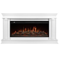 Каминокомплект: Очаг Royal Thermo Aurora RTFP/P-AR40LS, портал Olympia 42/40/36, белый