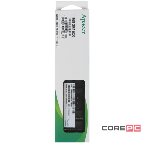 Оперативная память 16 Gb 3200 MHz Apacer (ES.16G21.GSH)