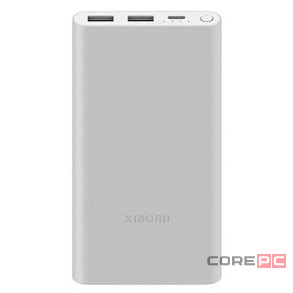 Powerbank Xiaomi 3 10000 мАч 2USB+Type-C 22.5W Fast Charge PB100DZM серебристый