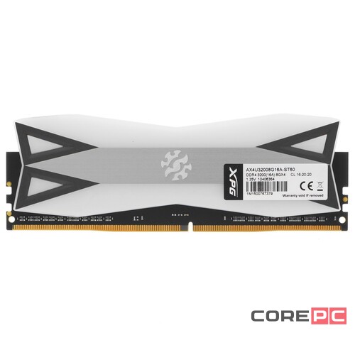 Оперативная память 8 Gb 3200 MHz ADATA XPG SPECTRIX D60G RGB Grey (AX4U32008G16A-ST60)