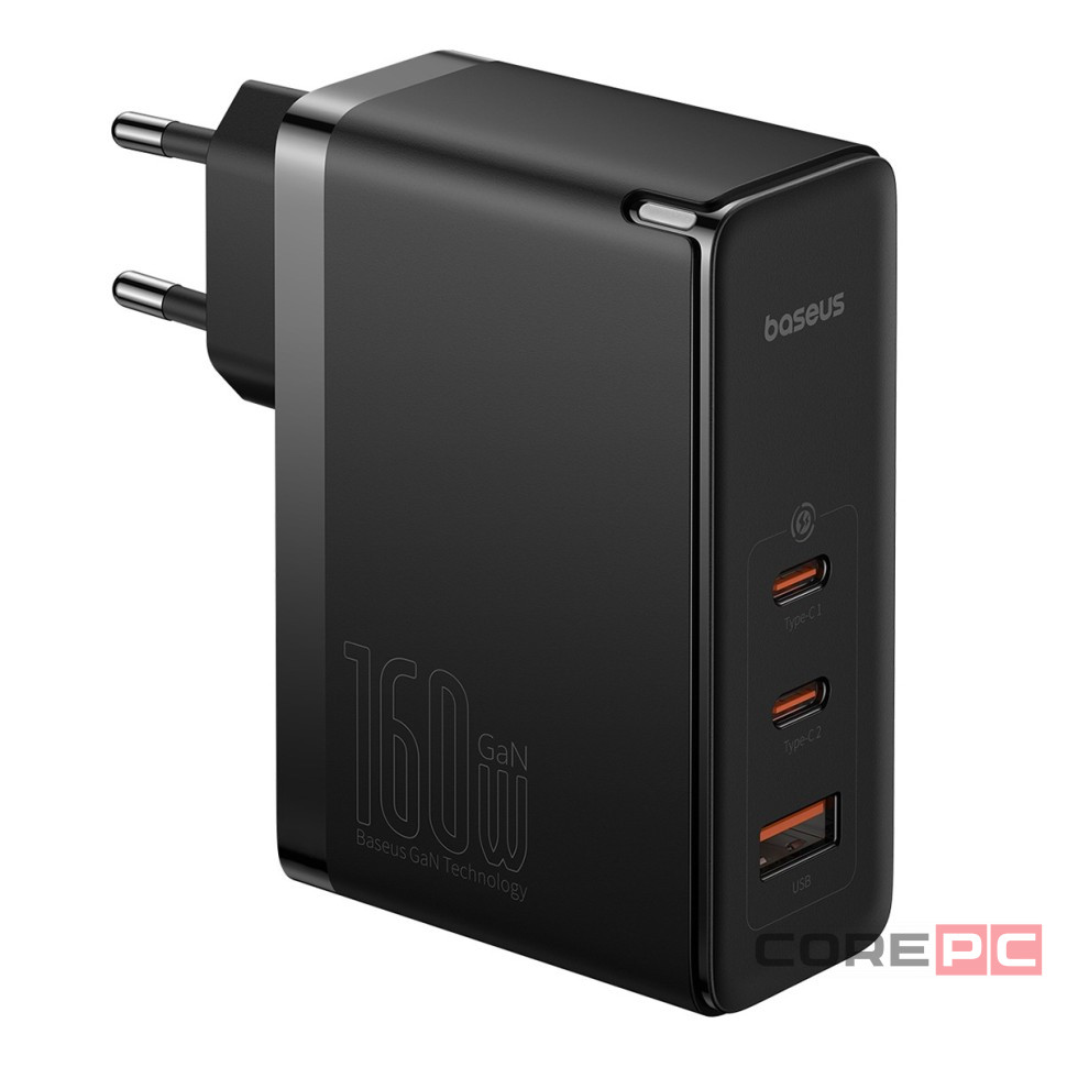 Сетевое зар. устр. Baseus GaN5 Pro Fast Charger 1USB/2C 160W P10110825113-00 черное