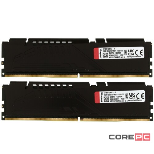 Оперативная память 16 Gb 6000 MHz Kingston FURY Beast Black (KF560C40BBK2-16)