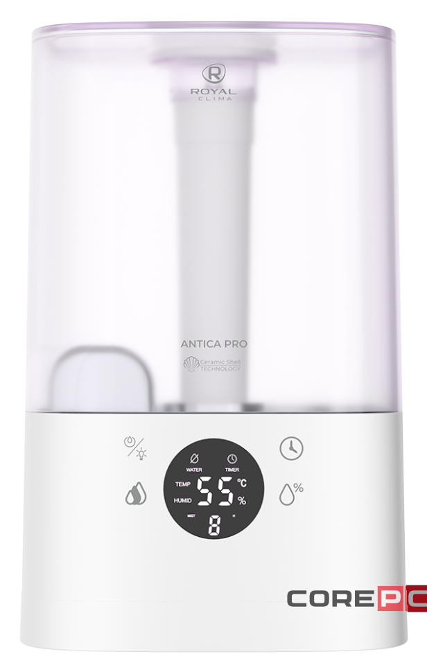 Ультразвуковой увлажнитель серии ANTICA Pro RUH-ANP300/4.3E-WT