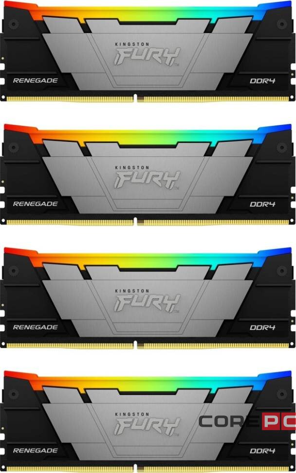 Оперативная память 32 Gb 3600 MHz Kingston FURY Renegade RGB Gray/Black (KF436C16RB2AK4/32)