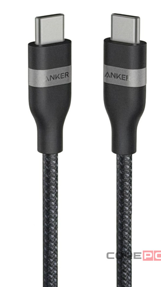 Usb Кабель-зарядка Type-C на Type-C Anker Ultra-Soft (A82E2) 240W 0.9м черный