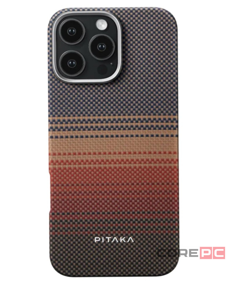 Накладка для i-Phone 16 Pro 6.3" Pitaka Tactile Woven case (Sunset)
