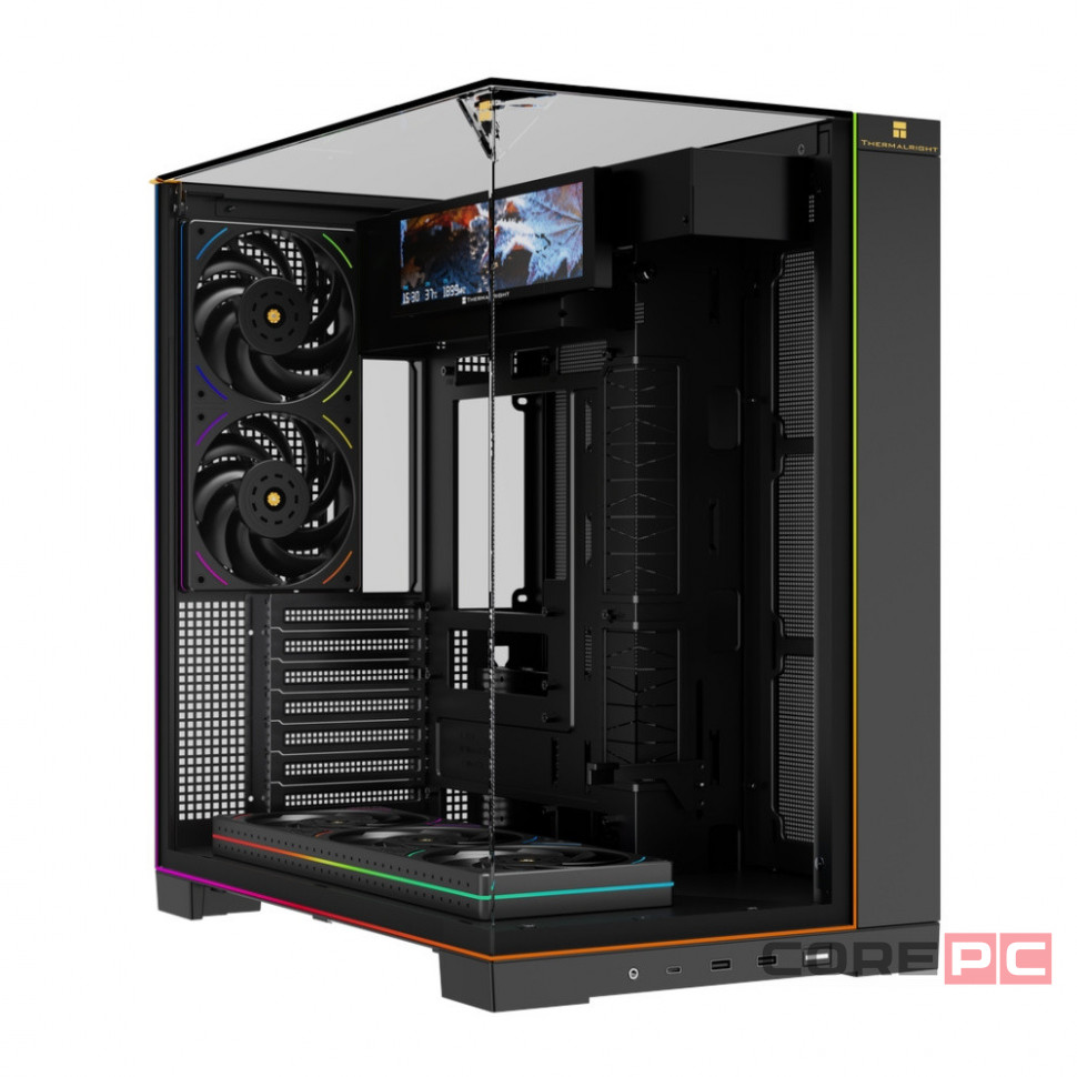 Компьютерный корпус Thermalright TR-A70 Vision FanUB TG Black (TRA70VFUBB)