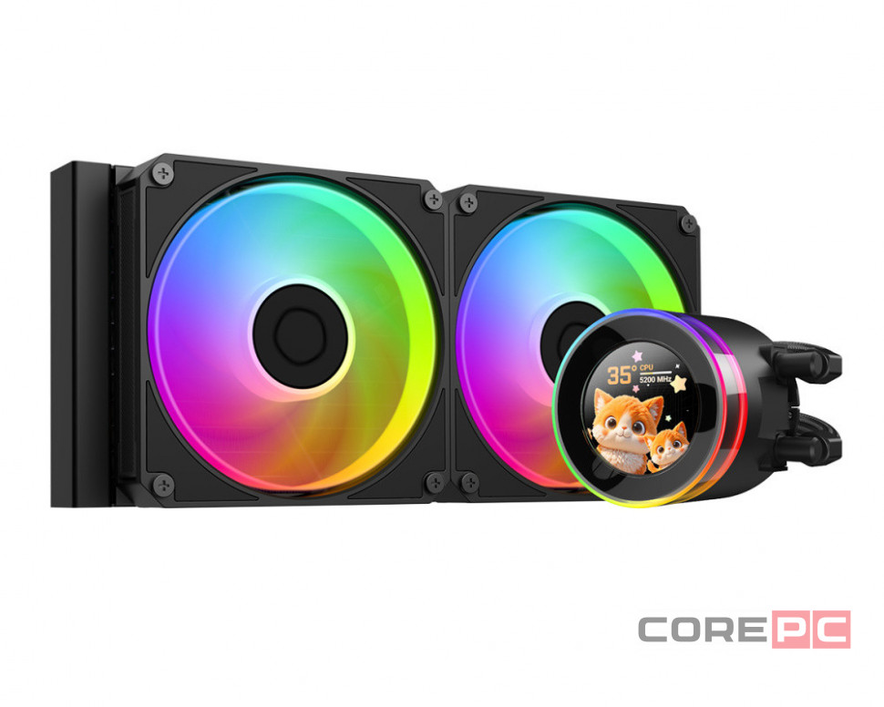 Система жидкостного охлаждения для процессора ID-COOLING SL240 V2 LCD Black