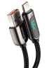 Usb Кабель-зарядка TYPE-C Baseus Display series 1м (CASX020001) 66W черный
