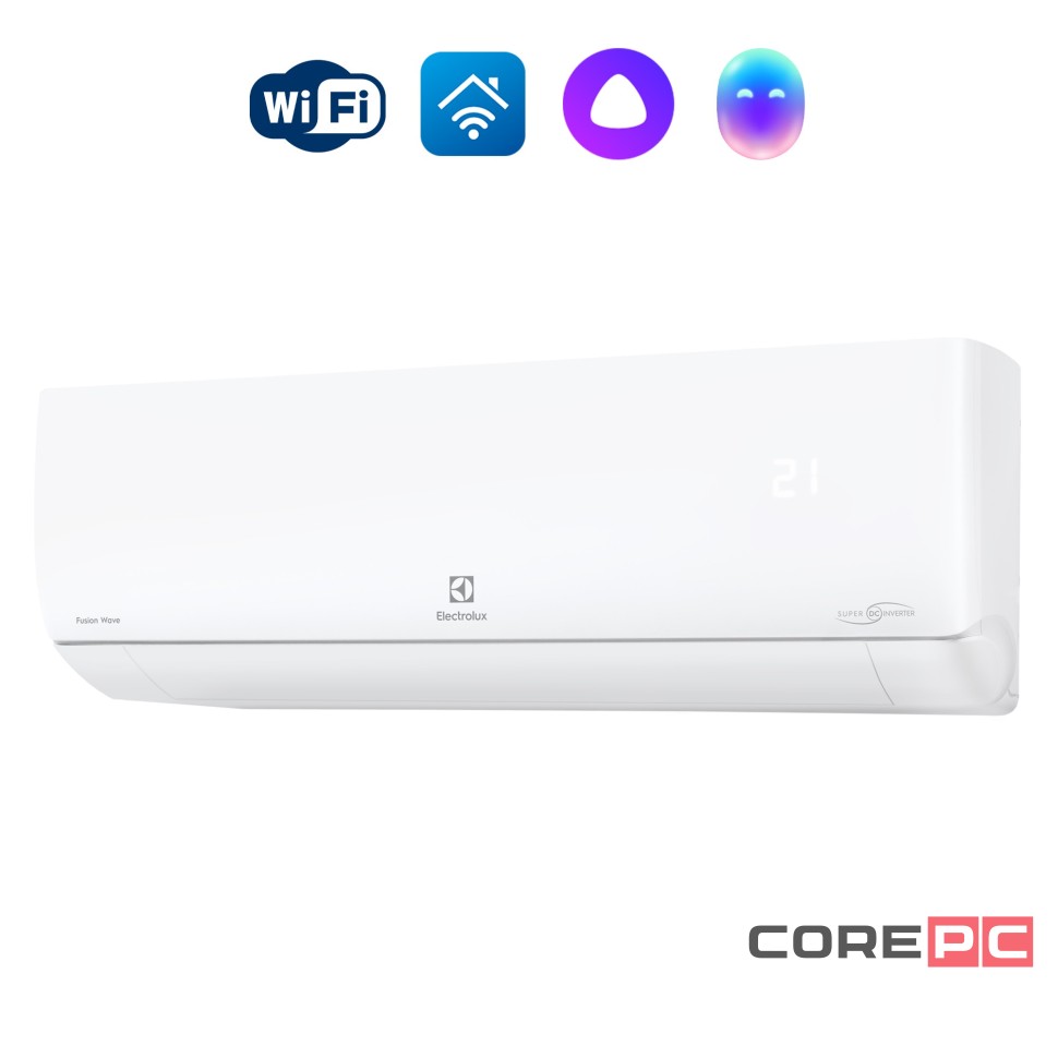 Сплит-система инверторного типа Electrolux Fusion Wave Super DC EACS/I-12HFW/N8 комплект