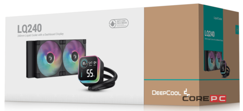 Система жидкостного охлаждения для процессора Deepcool LQ240 Black (R-LQ240-BKLSMW-G-1)