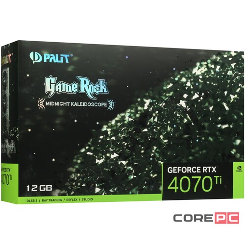 Видеокарта Palit (NED407T019K9-1045G) GeForce RTX 4070 Ti 12Gb GAMEROCK