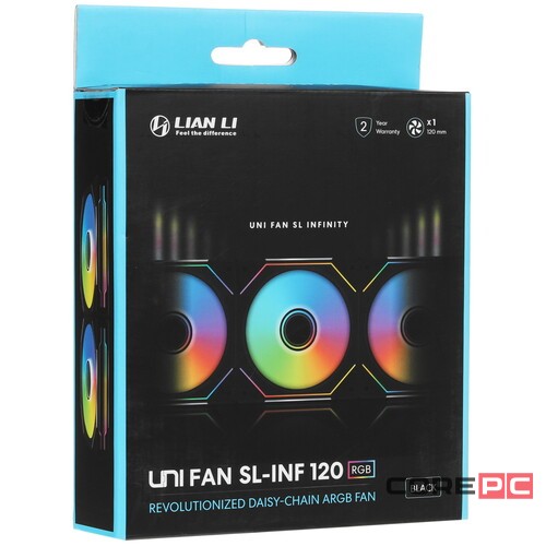Вентилятор для корпуса Lian Li UNI FAN SL-INF 120 ARGB Black (G99.12SLIN1B.R0)