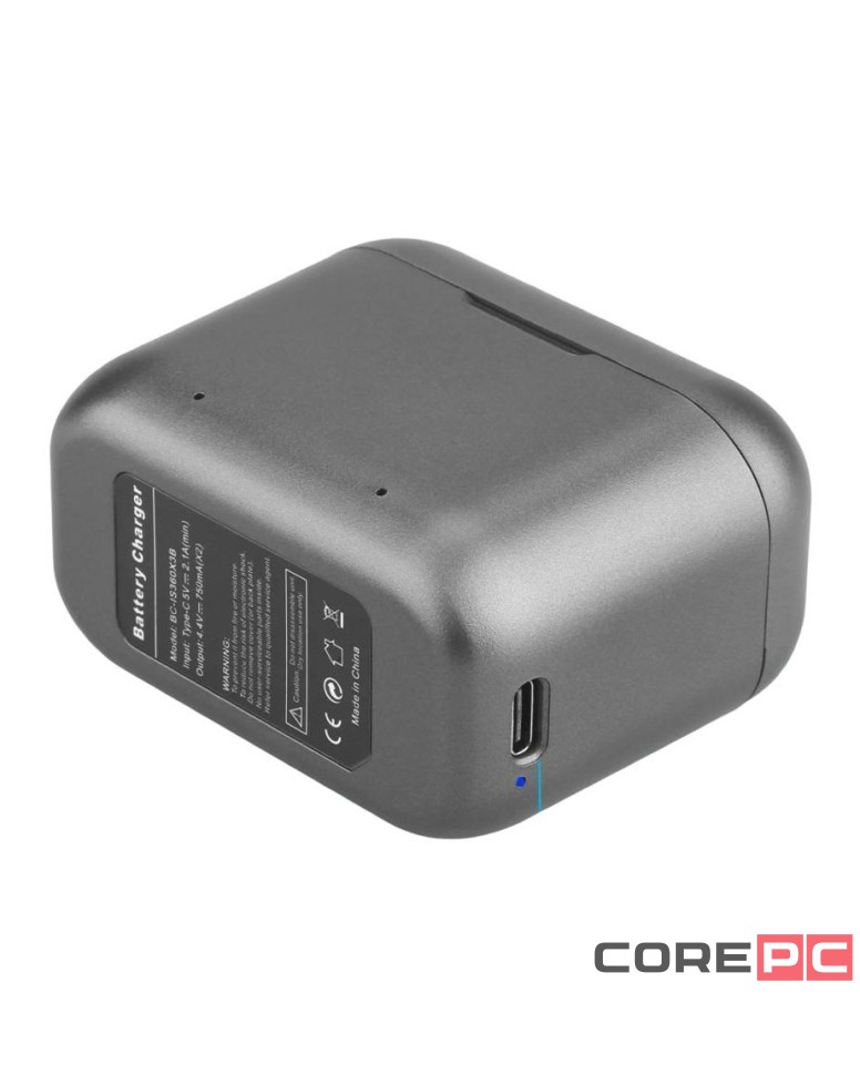 Зарядное устройство (бокс) BC-IS360X3B на 2 аккумулятора для экшн-камеры Insta360 X3