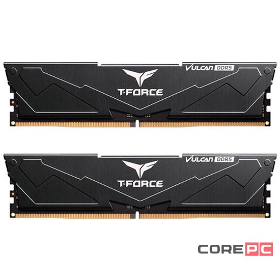 Оперативная память 32 Gb 6000 MHz Team Group T-FORCE Vulcan Black (FLBD532G6000HC38GDC01)