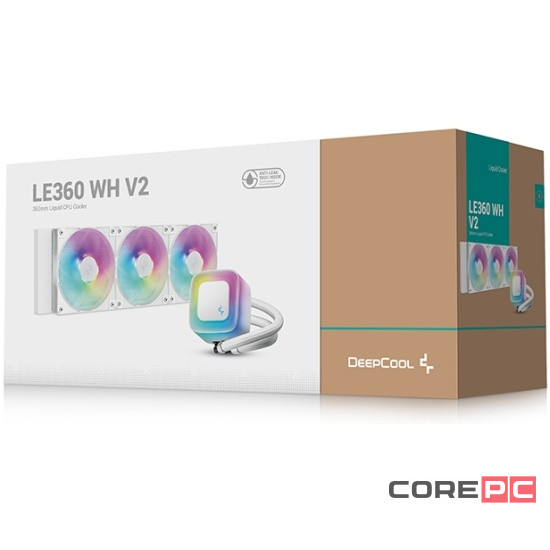 Система жидкостного охлаждения для процессора Deepcool LE360 V2 WH ARGB White