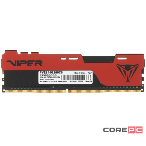 Оперативная память 4 Gb 2666 MHz Patriot (PVE244G266C6)
