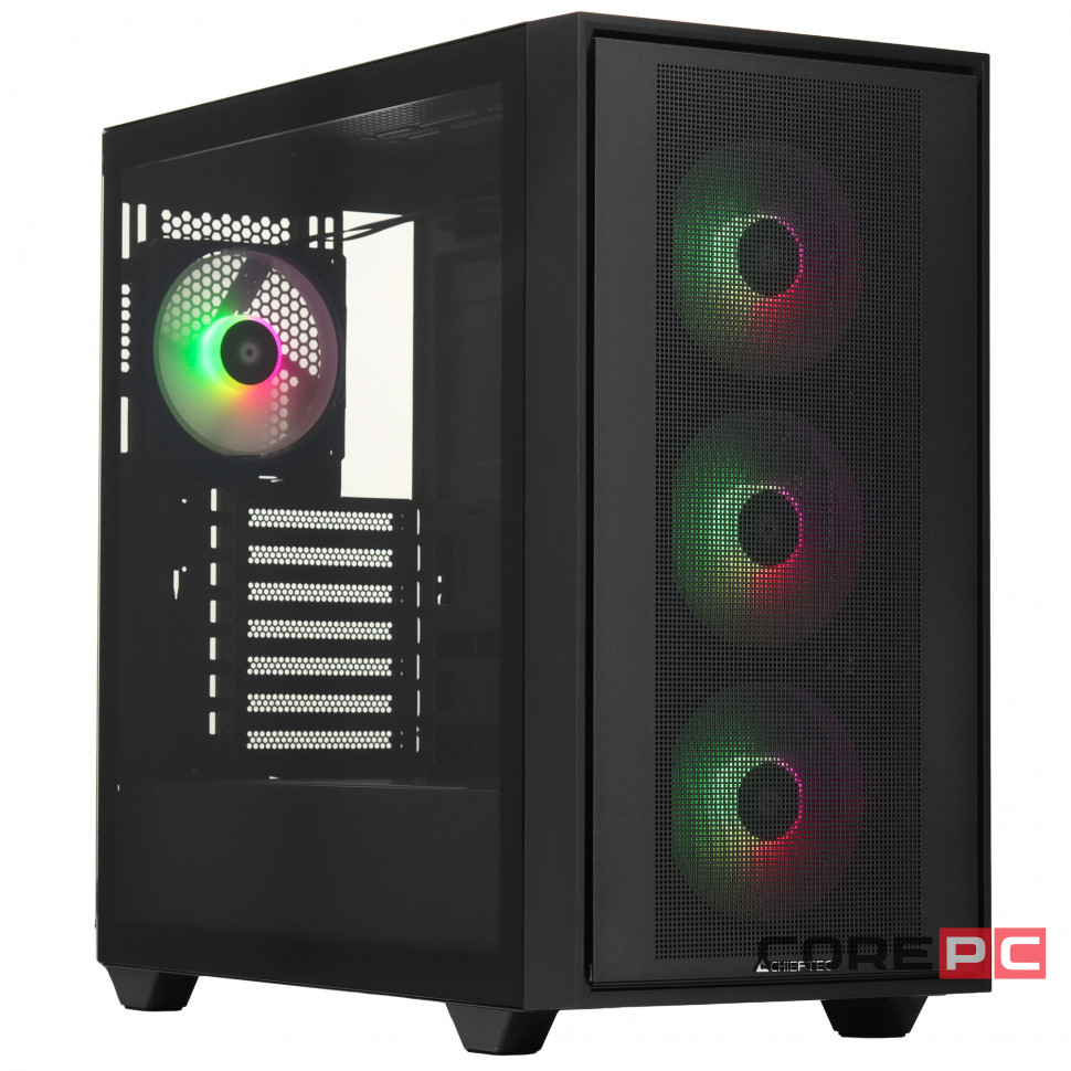 Компьютерный корпус Chieftec HUNTER 3 TG ARGB Black (GS-03B-OP)