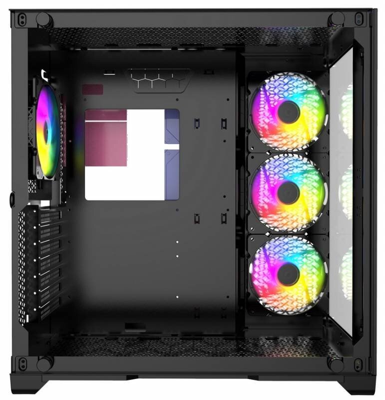 Компьютерный корпус Powercase VISION Black CVBA-L4