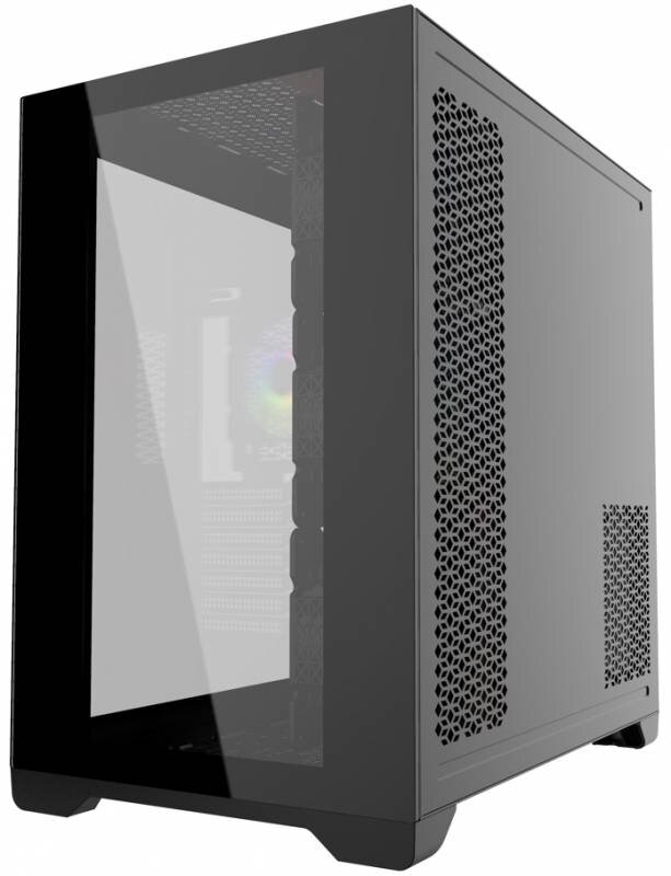 Компьютерный корпус Powercase VISION Black CVBA-L4