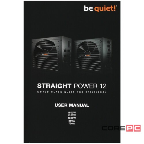 Блок питания Be Quiet! 1200W STRAIGHT POWER 12 BN339 16 Pin (PCIe 5.0 Connector Cable Details)