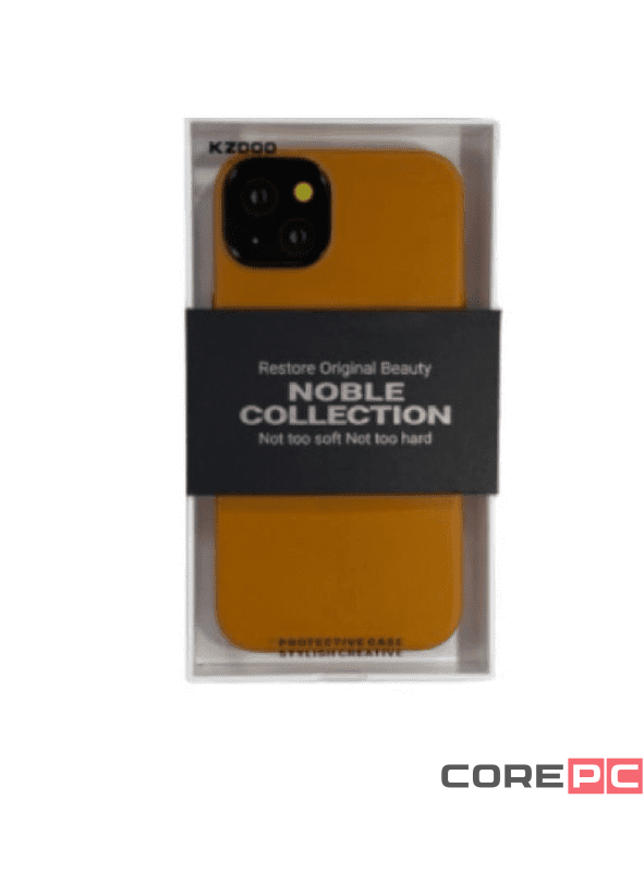 Накладка для i-Phone 14 Plus K-Doo Noble кожаная светло-коричневая