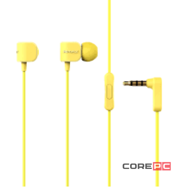 Проводная стерео-гарнитура Remax RM-502 Crazy Robot Jack 3.5mm (желтый)