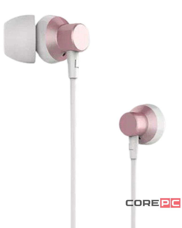 Наушники с микрофоном Remax RM-512 1.2м розовые