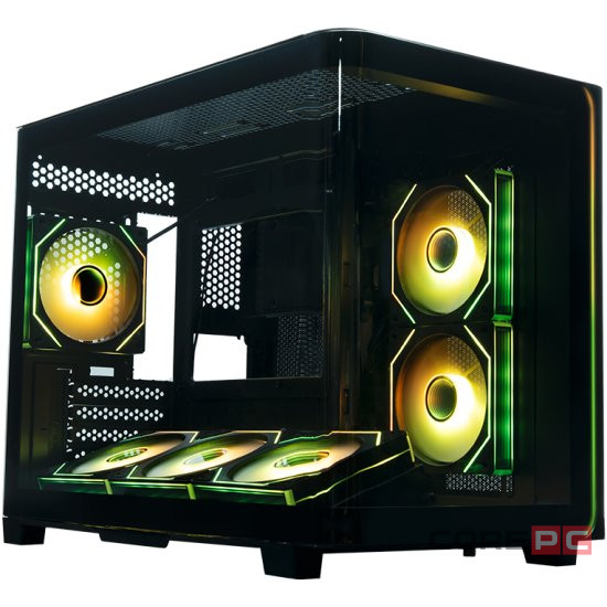 Компьютерный корпус XASTRA QR600M 6ARGB C10-UC Black LED Strip ARGB Black (QR600M-6FM12A-C10-UC-L)