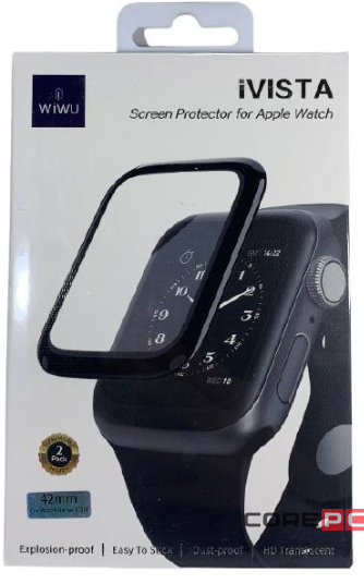 Защитное стекло для Apple watch 42 черное WiWU iVista